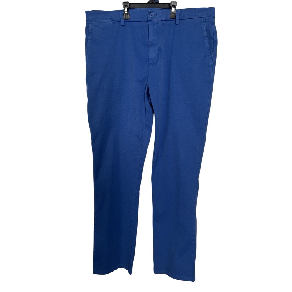 Vineyard Vines Men's Size 38x32 Slim‎ Fit Chino Pants Blue Stretch Cotton Twill